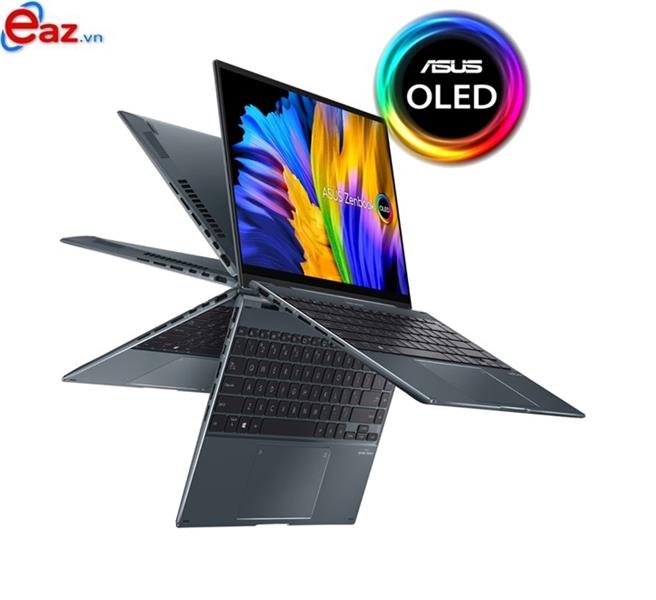 Asus Zenbook 14 Flip OLED UP5401ZA KN101W | Intel&#174; Alder Lake Core™ i7 _ 12700H | 16GB | 512GB SSD PCIe | Intel&#174; Iris&#174; Xe Graphics | 14 inch 2.8K OLED | Touch Screen | Finger | LED KEY | 0722D